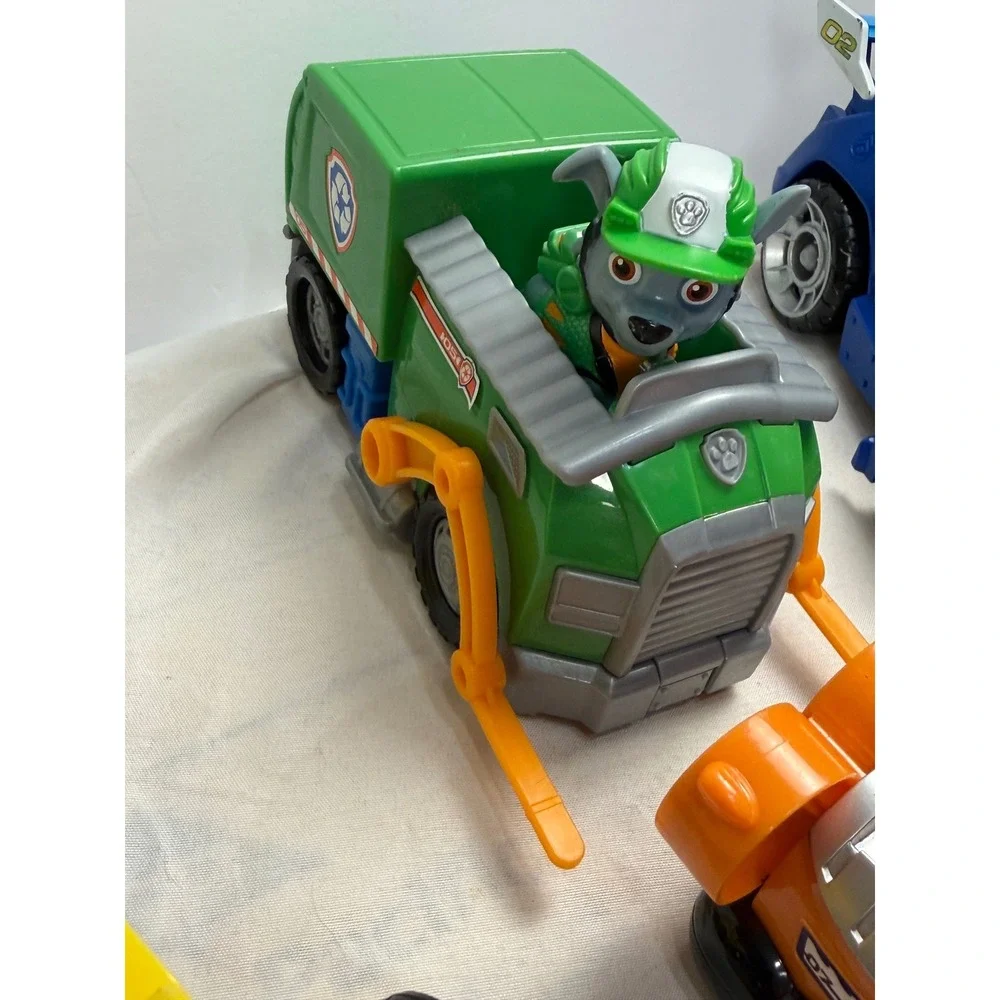 Paw Patrol Toy Vehicle Figures Chase Rubble Rocky Ryder Marshall Zuma Skye Lot 1